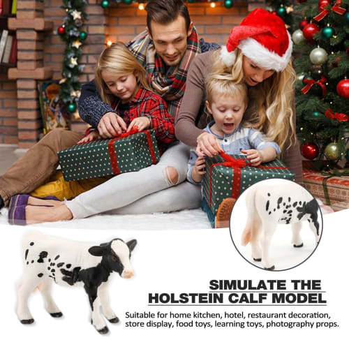 Фигурка коровы | Реалистичная игрушка коровы голштинской породы, Обучающая игрушка, Фермерская игрушка, Игрушка-корова, Подарок для детей от 3 лет