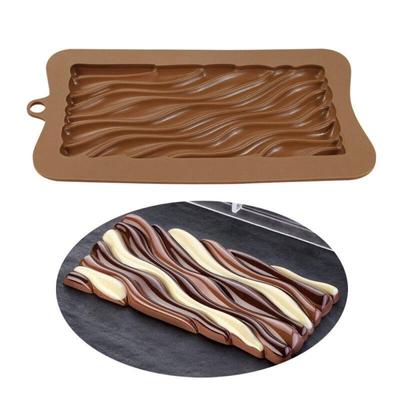 Форма для конфет, торта, силиконовая форма для выпечки, печенья, шоколадная форма, шоколадная волна, здоровье