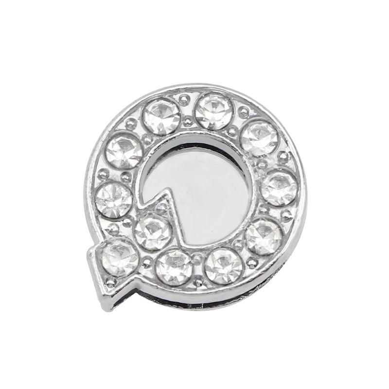 1 шт. Шармы для обуви Блестящие Стразы Буква Кристалл Алфавит Шарм для обуви Украшения Ювелирные изделия Слайдер Браслет Наручные повязки Аксессуар