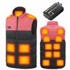 Sumeriy Electric Heated 17 Heating Mobile Removable Fleece Cold Weather Up To 15 Hours of Continuous Two Independent Auto Unisex Vest, Points,
