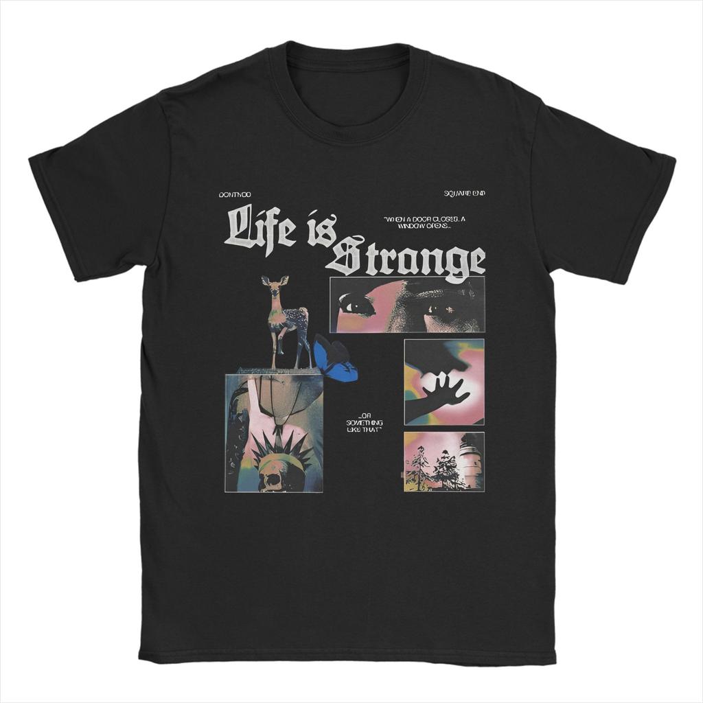 Men Life Is Strange Butterfly T Shirt 100 Cotton Clothing Awesome Short Sleeve Crew Neck Tees Gift Idea TShirts