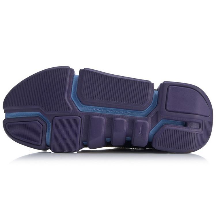 Li Ning Скользкие, износостойкие, дышащие, средней высоты, винтажные баскетбольные кроссовки, женские, черные, серые, желтые AGBN062-18