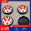 VW GTI GOLF 2026 Горячее для VW VOLKSWAGEN 4 шт. 56 мм Красные Центральные колпачки ступицы колеса автомобиля для VW Volkswagen Golf Jetta Bora Polo S