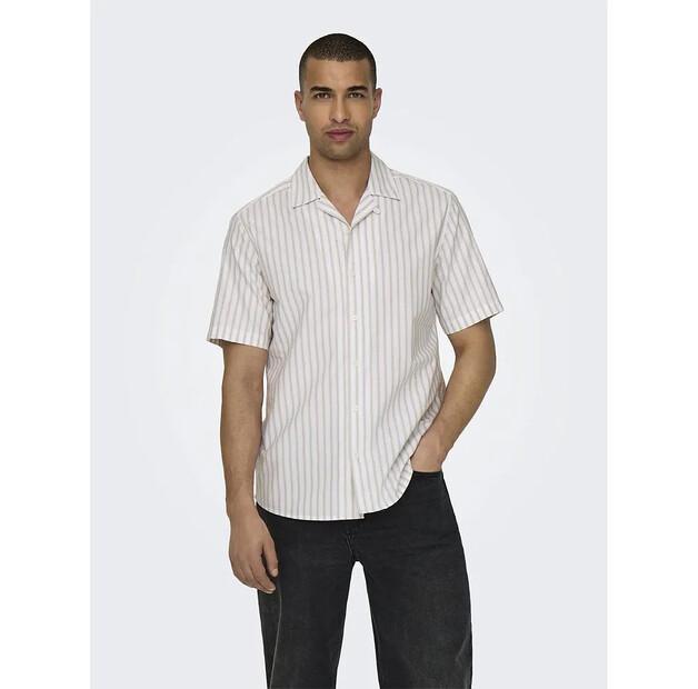 Only & Sons Alvaro Resort Oxford рубашка с коротким рукавом
