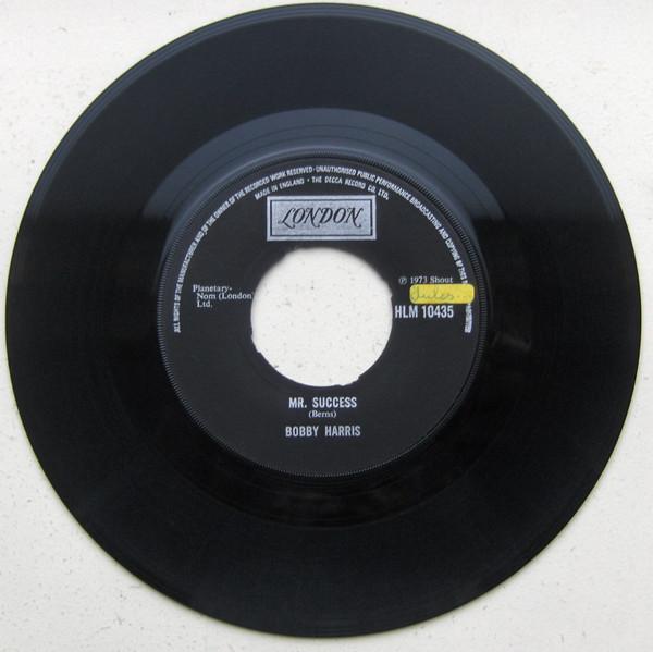 7inch Record BOBBY HARRIS - Sticky Sticky / Mr. Success HLM10435 London Records 1973 UK Soul/Funk Used