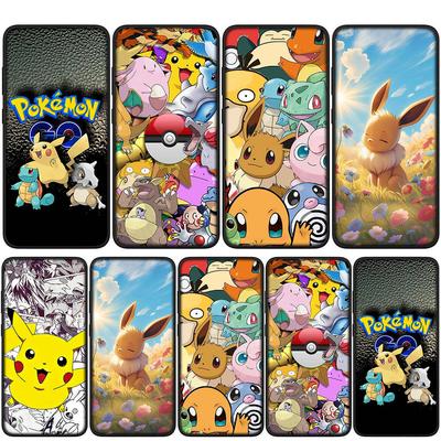 Чехол для iPhone 17 16 15 Xiaomi Poco Redmi Note 14 13 12 11 Pro Max X 9 16e Samsung Galaxy S25 S24 S23 OPPO Huawei Eevee Pokemon Pikachu Чехол для телефона