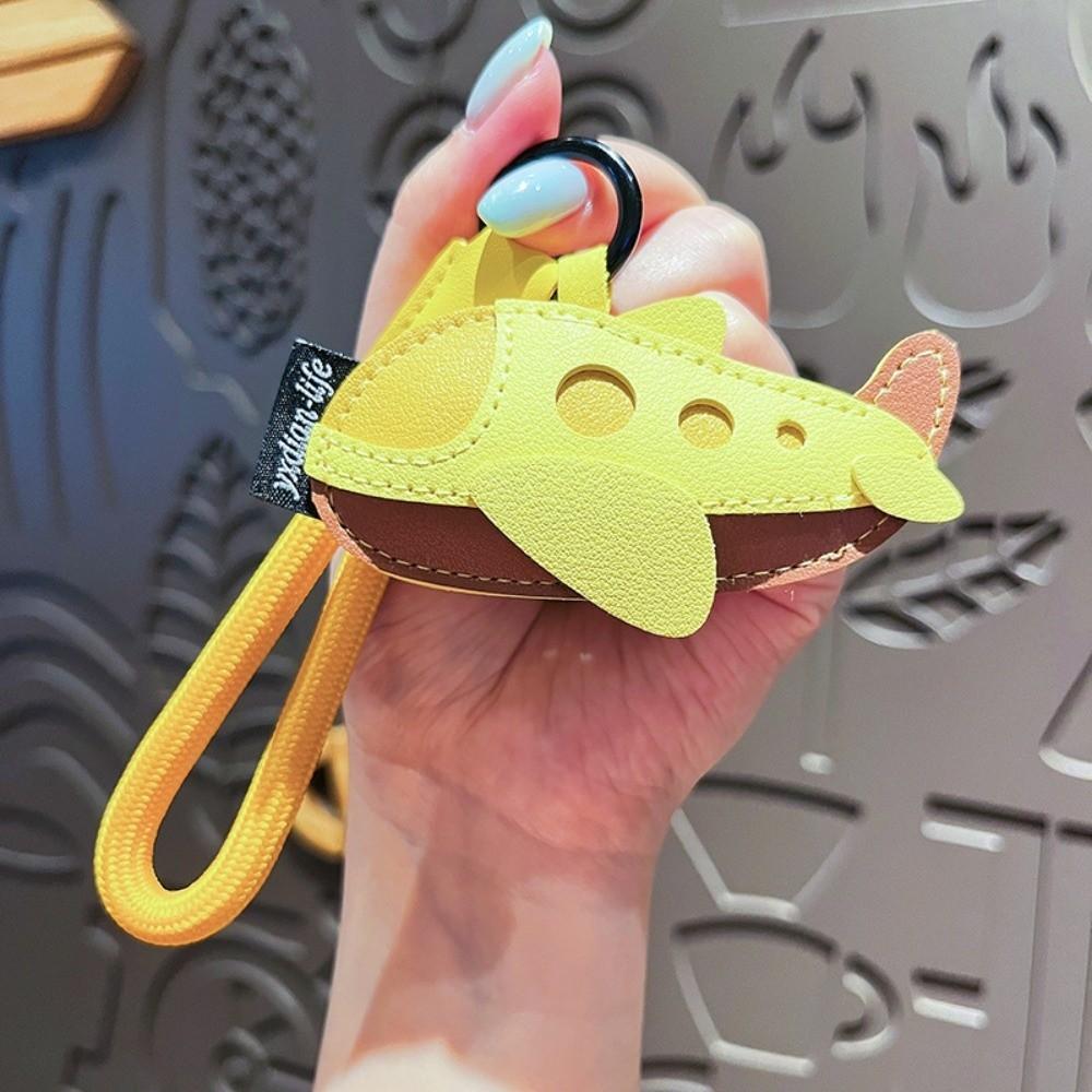 Cute Bus Shape Keychain Unique Bag Pendant Creative Cartoon Airplane Keychain Gift