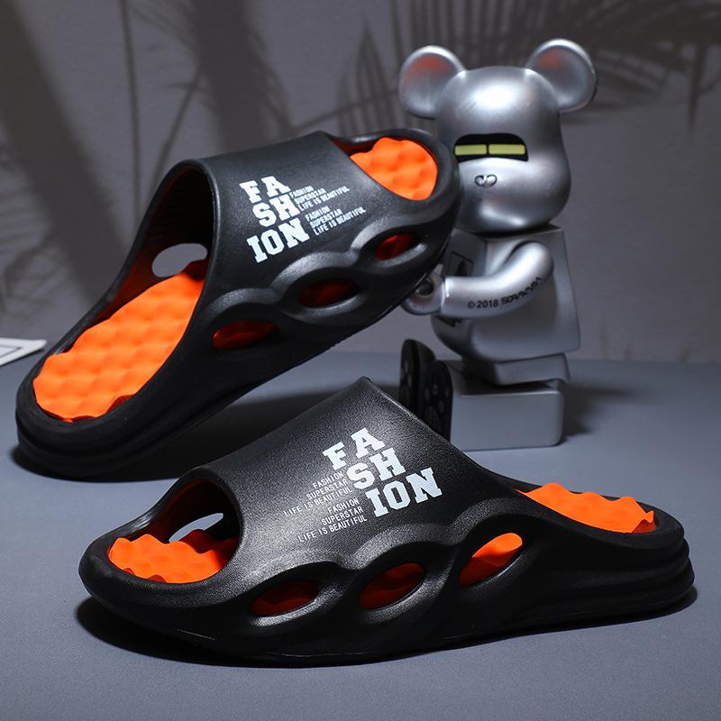 Мужские уличные шлепанцы на толстой подошве: Удобные, износостойкие, легкие спортивные сандалии для использования в помещении/на улице.