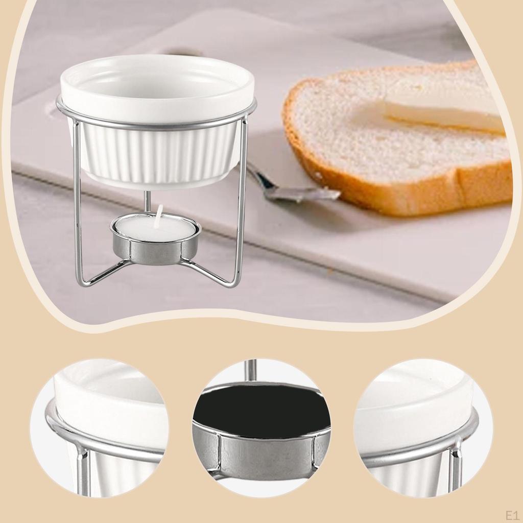 Керамический котел для подогрева масла для морепродуктов, шоколадная фондю, десерт, фрукты