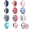 New Murano Glass Charms 925 Sterling Silver Beads Fit Sweet Fasion Bracelet Necklace Diy Fine Charm Jewelry For Women Gift