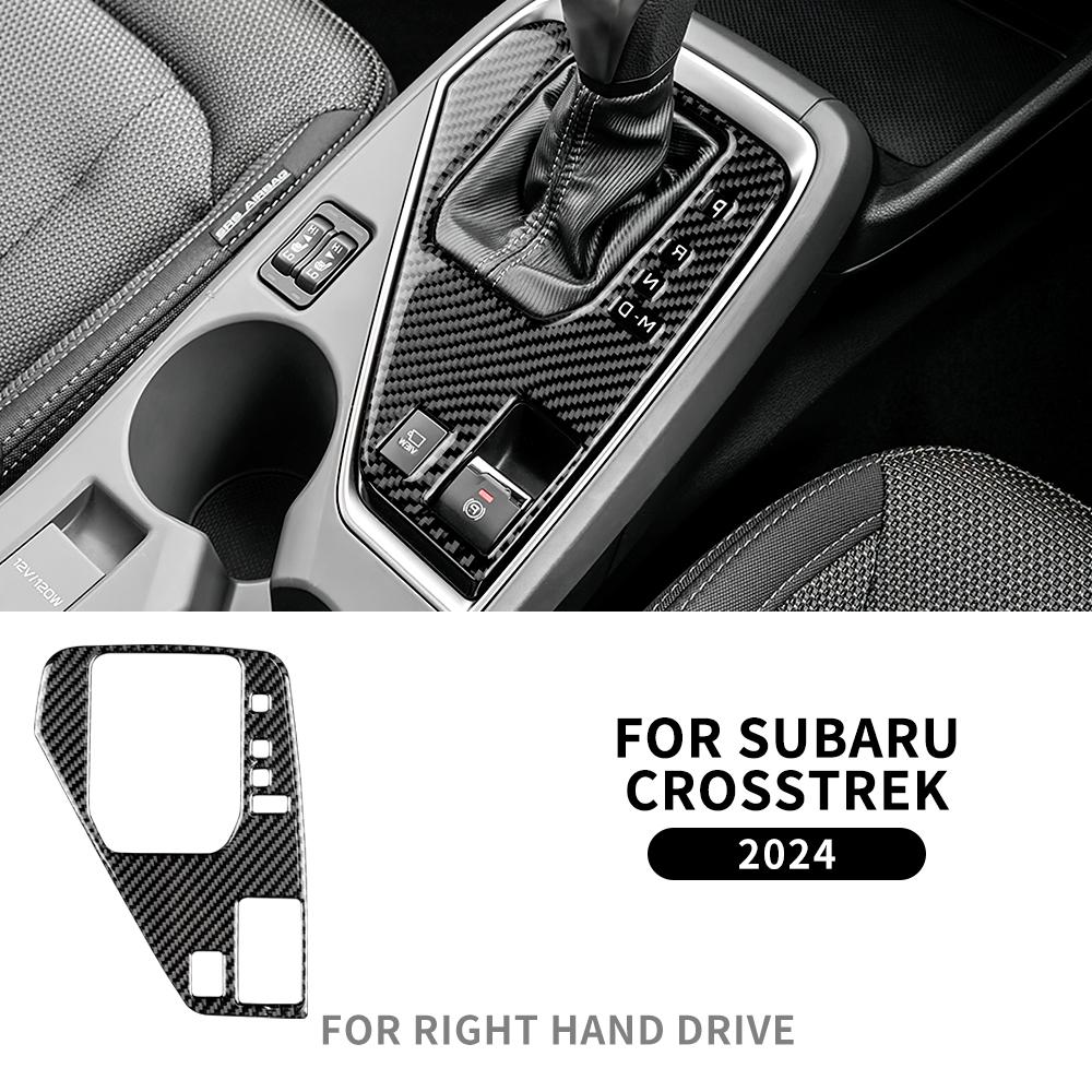 Наклейка из настоящего мягкого углеродного волокна для Subaru Crosstrek 2025 для Impreza 2025 Накладка на панель управления чашкой RHD LHD Внутренняя отделка