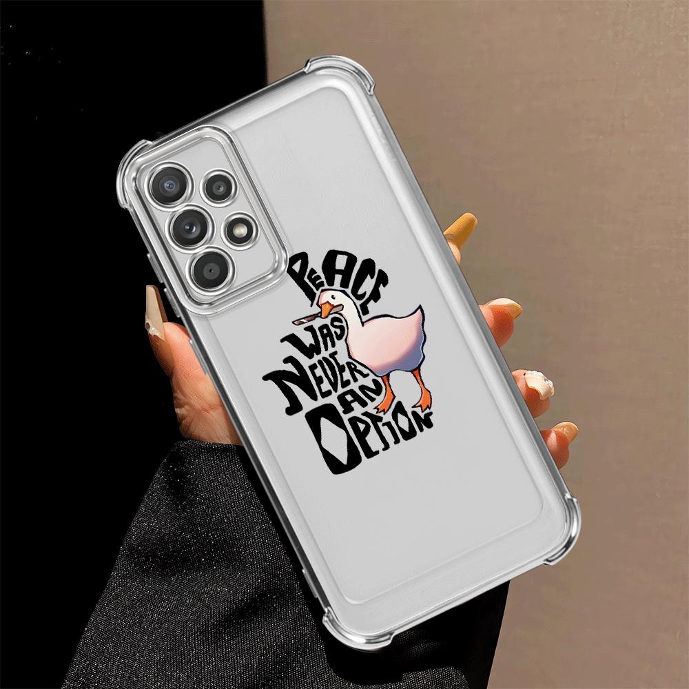 Cute Cartoon Duck Phone Cover Case for Samsung Galaxy A15 A24 A26 A16 A35 A36 A33 A21s A25 A13 A52 A17
