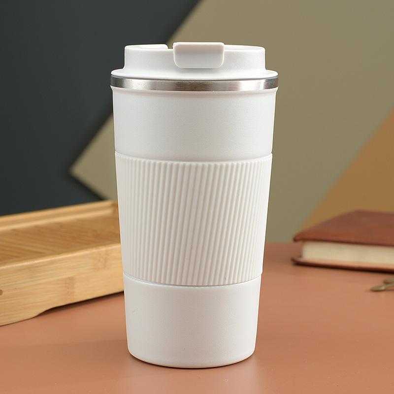 Car Coffee Cup, 304 Stainless Steel Material, High Value Portable Thermal Insulation Water , Non-Slip Design Travel Thermos Bottle