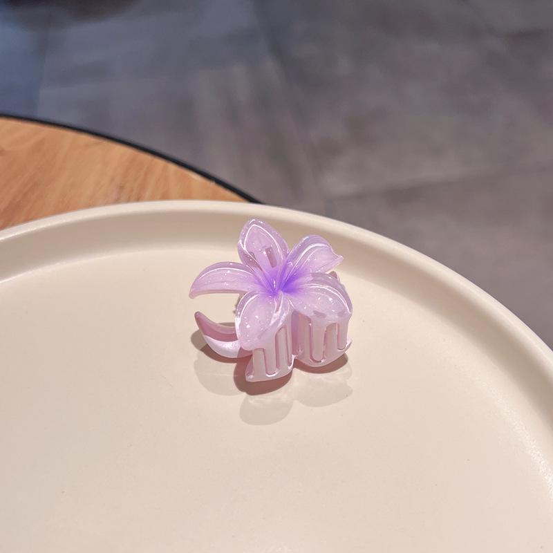 Plumeria Candy Color Fairy Hair Clip - Elegant Shark Clip Accessory