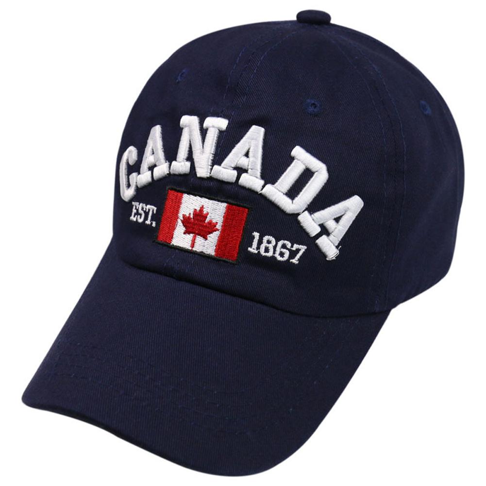 Новое поступление Хлопковые Кепки Канада Бейсболка BA378 Флаг Канады Кепка Snapback Регулируемая Мужские Бейсболки Совершенно новая Для взрослых