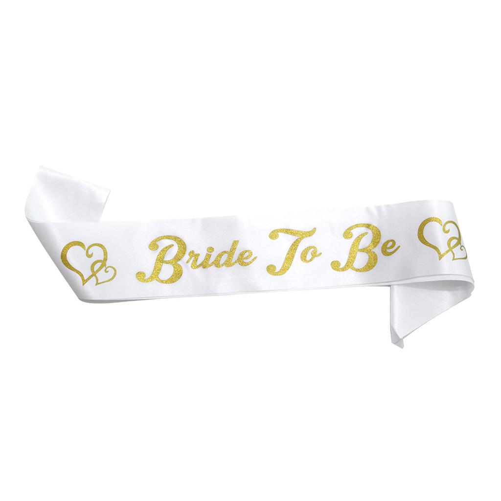 European And American Bachelorette Party Bridal Wedding Etiquette Belt Bridesmaid Shoulder Strap Ribbon Customization