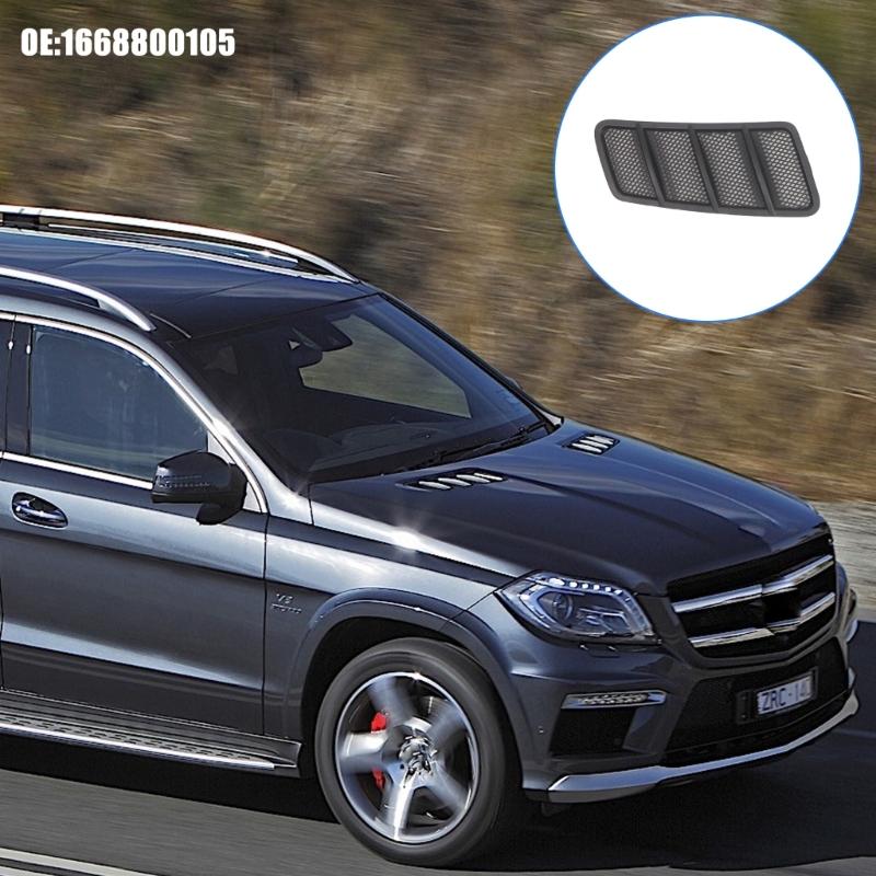 Car Hood Air Vent Front Bumper Radiator Grille Protector Covers Suitable for W166 ML X166 Class 2012-2015 1668800105