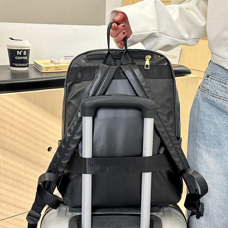 Рюкзак мужской и женский легкий рюкзак для путешествий большой емкости ПУ школьный рюкзак