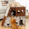 Stackable Cat Scratcher House Felt Cat Claw Board Climbing House  Cat Scratching/sleeping/playing