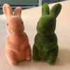 Мягкие Флокированные Пасхальные Кролики Украшение Очаровательные Кролики День Рождения Или Праздничный Подарок для Дома