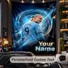TapestryErling Haaland Custom Name Text Personalized Wall Hanging Tapestry Home Wall Decor