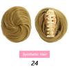 LUPU Girl's Chignon Natural Black Brown Straight Messy Bun For Women And Kids Donut Roller Hair Bun