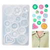 Silicone Mold Button Epoxy Mold Resin Accessories Handmade Diy Mold Brooch