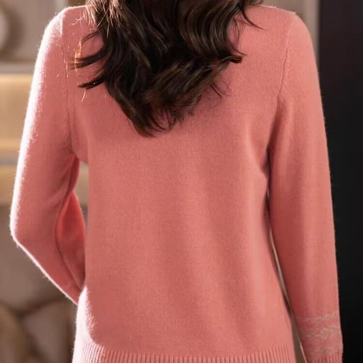 Women's Half Turtleneck New Autumn and Winter Small Short Sweater Thick Knitted Base Shirt