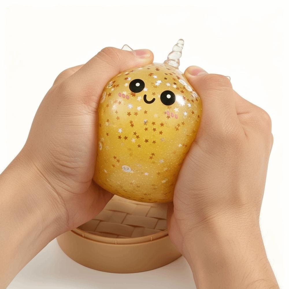 Slow Rising Bun Squeezable Toy Simulation Buns Fidget Toy Dumpling Squishy Toy Office Desk