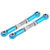 CNC Machined Aluminium Alloy Steering Linkage Rod RC Car Upgrade Accessory Parts (Blue)
