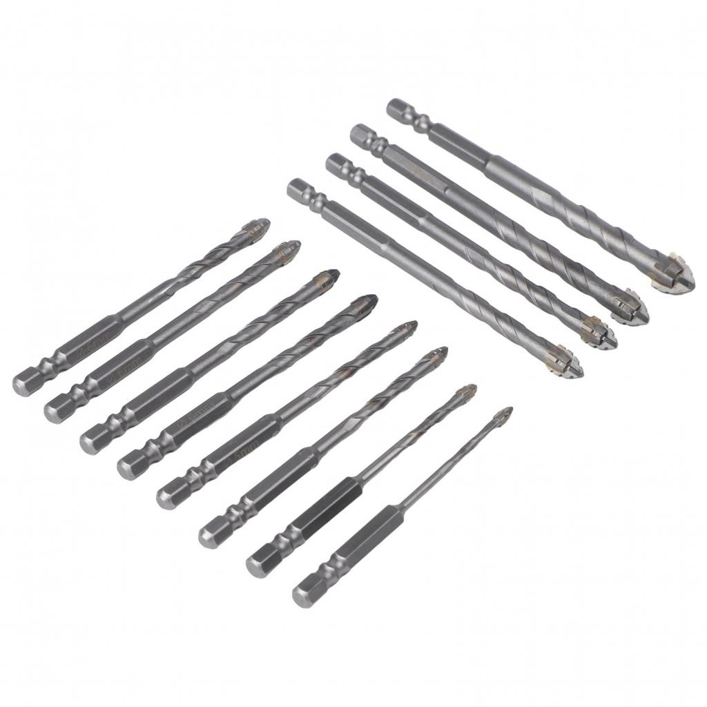 Comprehensive 12Pcs Eccentric Drill Bit Set 3 12mm for All Your Drilling Needs