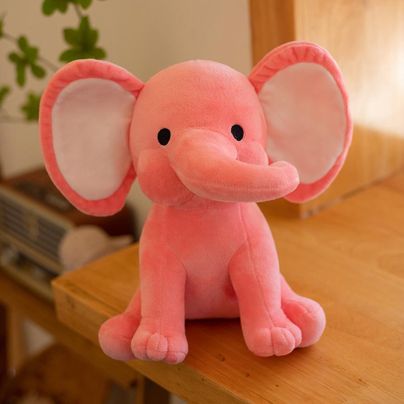 Elephant Plush Toys Stuffed Animal Doll For Kids White Elephant Toys Cartoon For Girls Cute Toys