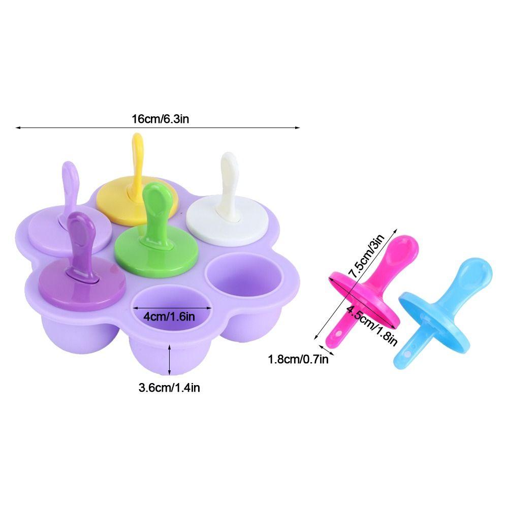 Reusable Silicone Popsicle Molds BPA Free DIY Mold Silicone Ice Cream Molds Household Kitchen