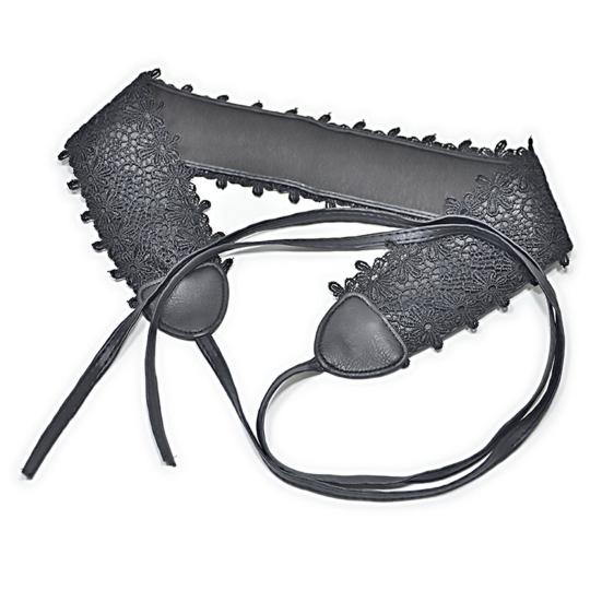 Женский пояс из гладкой искусственной кожи с кружевом, широкий шнуровкой, регулируемый противоскользящий прочный шов, ретро, тонкая талия, украшение, платье, пальто, пояс