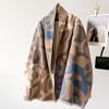 2024 Autumn/Winter New Thickened Cashmere Versatile Warm Scarf Air Conditioning Blanket With Large Size Shawl Windproof