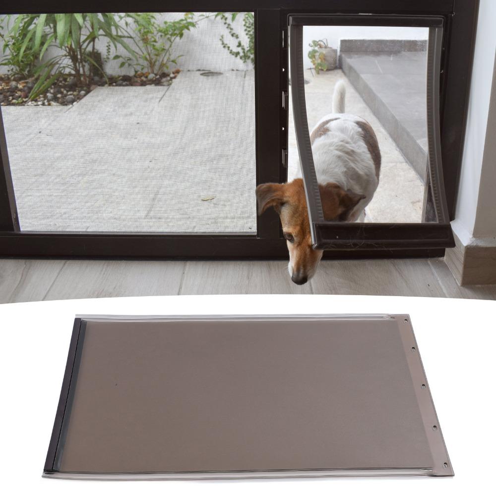 TPU Made Dog Door Replacement Flap Shatterproof Flexible Pet Door Curtain  Door Mounted Access
