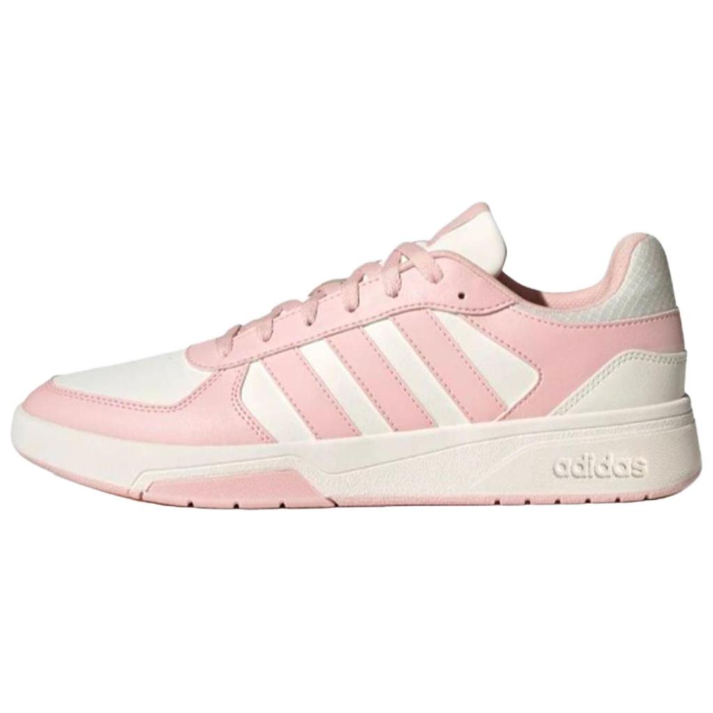 Adidas COURTBEAT Star Joy Manufacturing, Pink White Sweet Kitten Low top Skateboard Shoes Unisex Pink KI6785(Team914-)