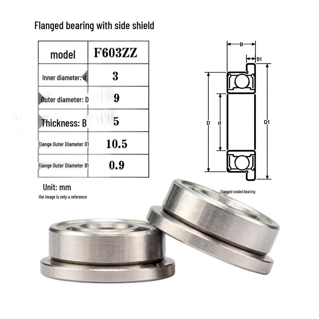 Mini Flanged Ball Bearings F603ZZ-F609ZZ