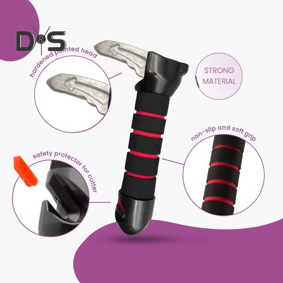 Ручка двери автомобиля для пожилых людей и инвалидов, ручка поддержки автомобиля с резаком для ремня безопасности, подходит для большинства автомобилей грузоподъемностью до 400 фунтов