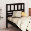 VidaXL Headboard Black 106x4x100 Cm Solid Pine Wood 814133