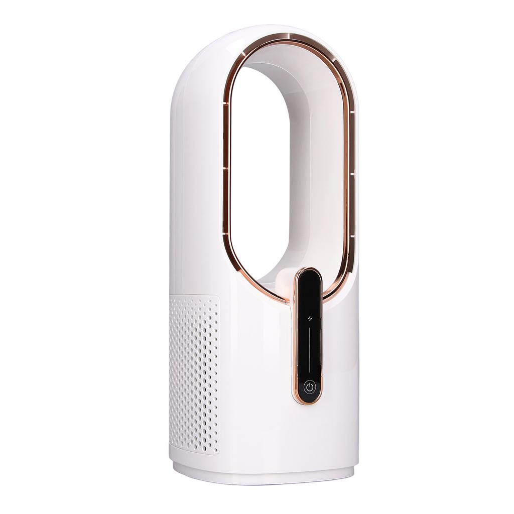 Мини-вентилятор без лопастей с 3 скоростями охлаждения, сенсорным управлением, портативный вентилятор с зарядкой через USB для спальни
