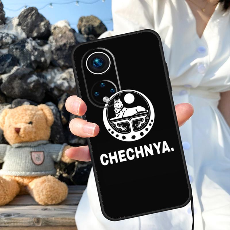 Chechnya Flag Chechen Wolf Case For Honor Magic 6 Pro 90 70 50 Magic 5 Lite X6 X7 X8 X9 X6a X7a X8a X9a X8b X9b Cover
