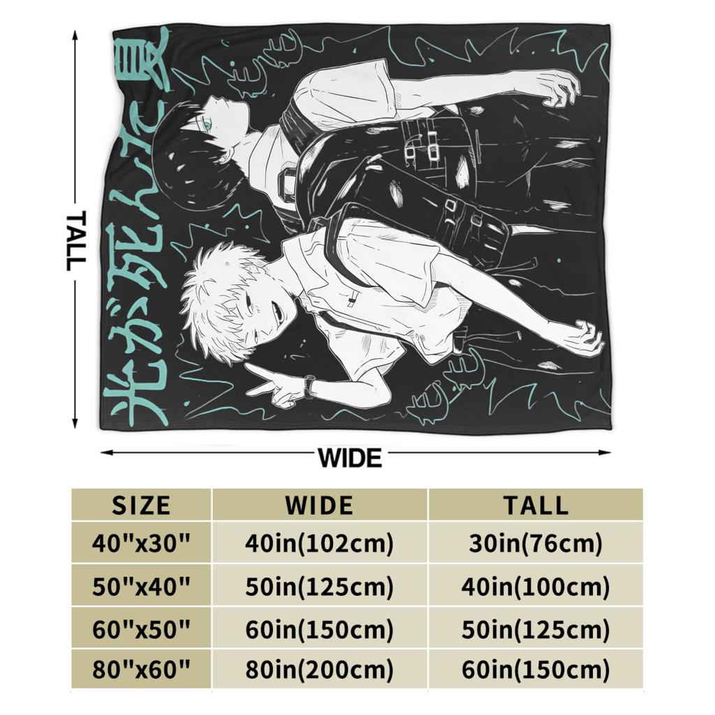 The Summer Hikaru Died Manga Blanket Multi-size Super Soft Cozy Throw Blankets for Couch Sofa and Bed
