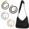 Metal Short Replacement Purse Chain Flat Chain Buckle Chain Bag Extension Chain Handbag Accessories DIY Purse Strap Extender
