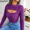 Women's Fashion Casual Solid Color Print Fall Winter Long Sleeve O Neck Sweaters