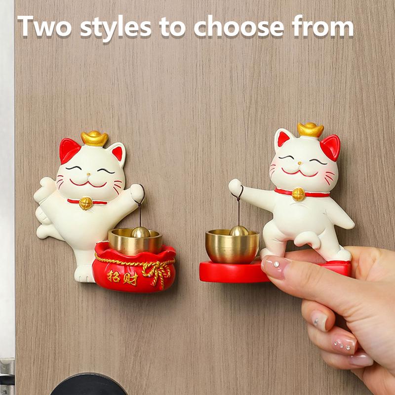 Cute Japanese Lucky Cat Door Bell Front Doorbell Wind Chime Wireless Door Bell Doorbell Door Opening Entrance Bell Home Decor