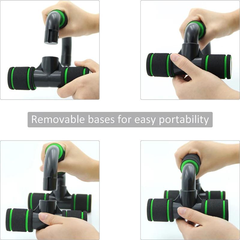 Нескользящие ручки для отжиманий Поддержка из пены высокой плотности Для домашнего спортзала Тренировка силы рук Комнатное фитнес-оборудование Мужчины Женщины Прочные