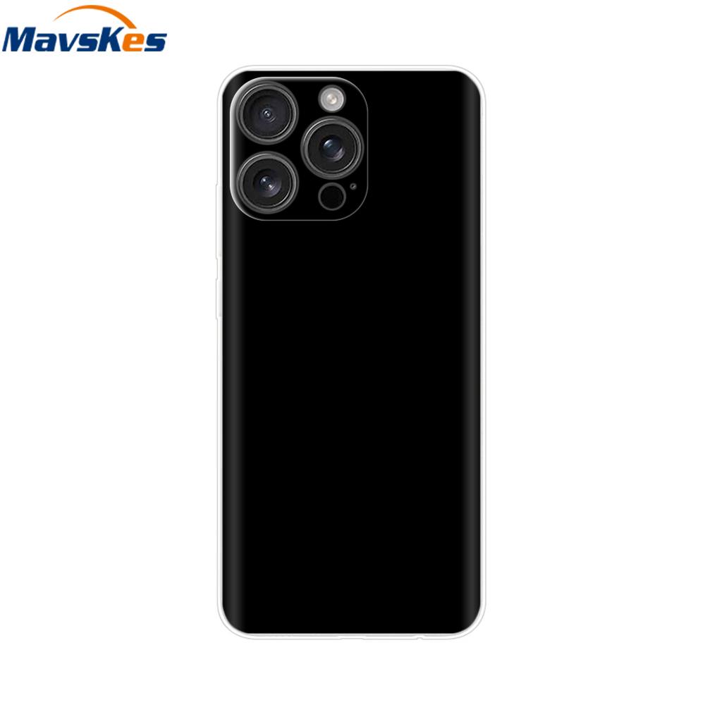 For iPhone 16 Pro Max Case Shockproof Silicone Bumper For Apple iPhone 16 Pro Max Plus Cover Soft TPU Phone Protector Shell Para