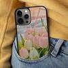 Tulip Flower 2 Soft Phone Case for iPhone 17 Air 16e Pro max 15 Pro 13 14 Plus 11 12 MagSafe Magnetic Coque
