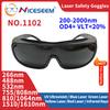Laser Hair Removal Glasses Welding Goggles Ipi Ir Ipl Fpv X Ray 1064 532nm All Wavelength Protector Eyewear with Side Protection